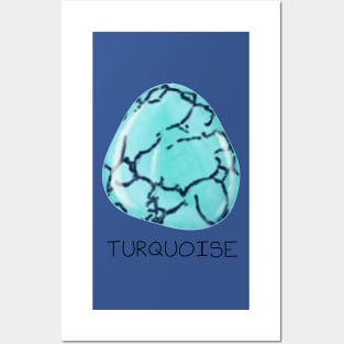 Turquoise Crystal December Birthstone Posters and Art